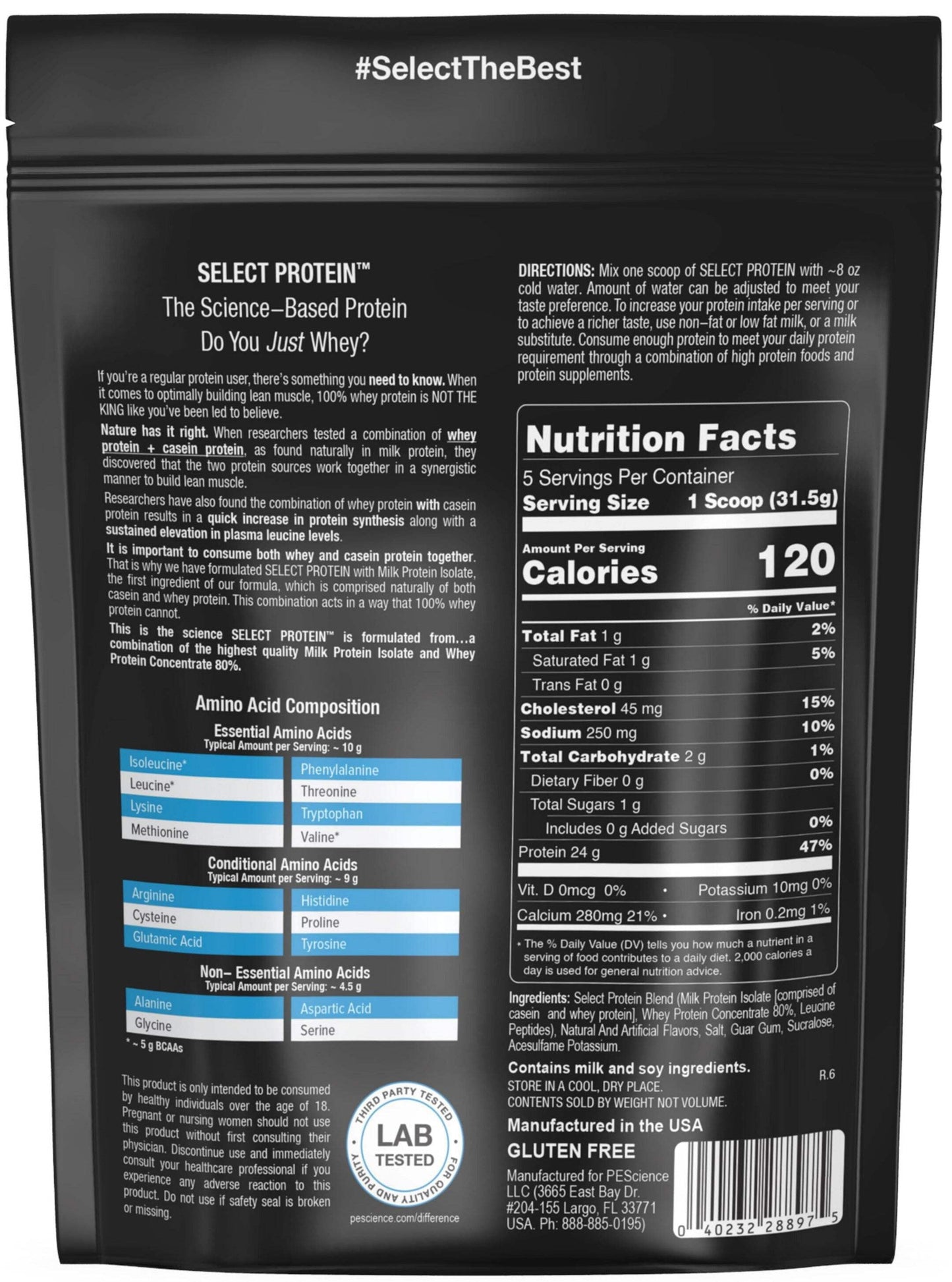 Select Protein | Whey + Casein Blend | Protein You'Ll Crave