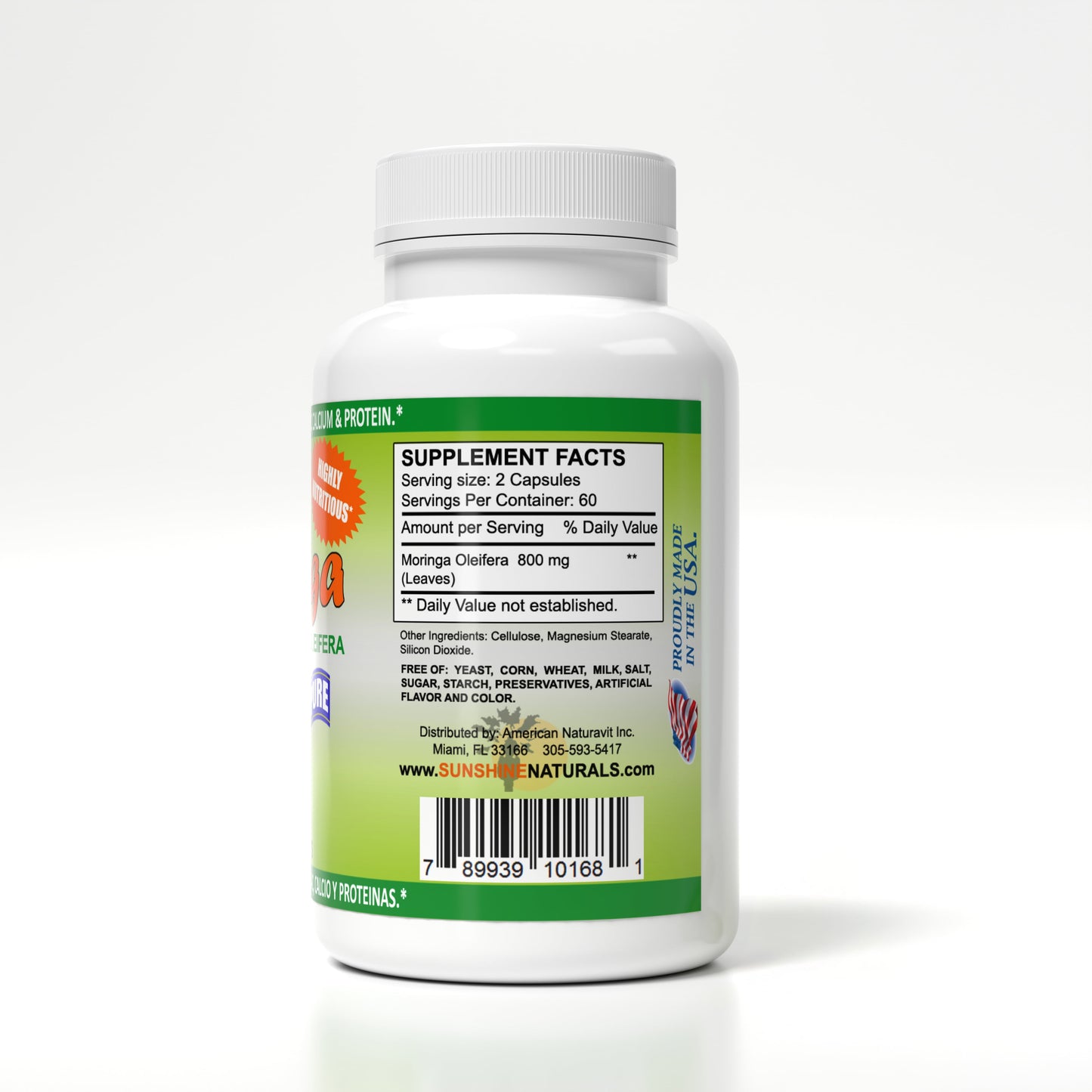Pure Moringa Leaf Capsules, 120 Count