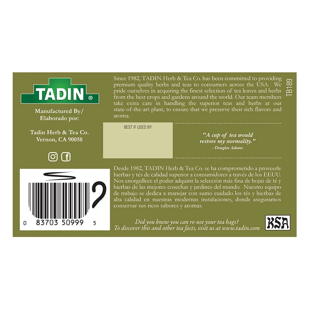 Ginger Tea, Herbal Tea, Caffeine-Free Tea, Herbal Teabags, 24 Count, Pack of 1