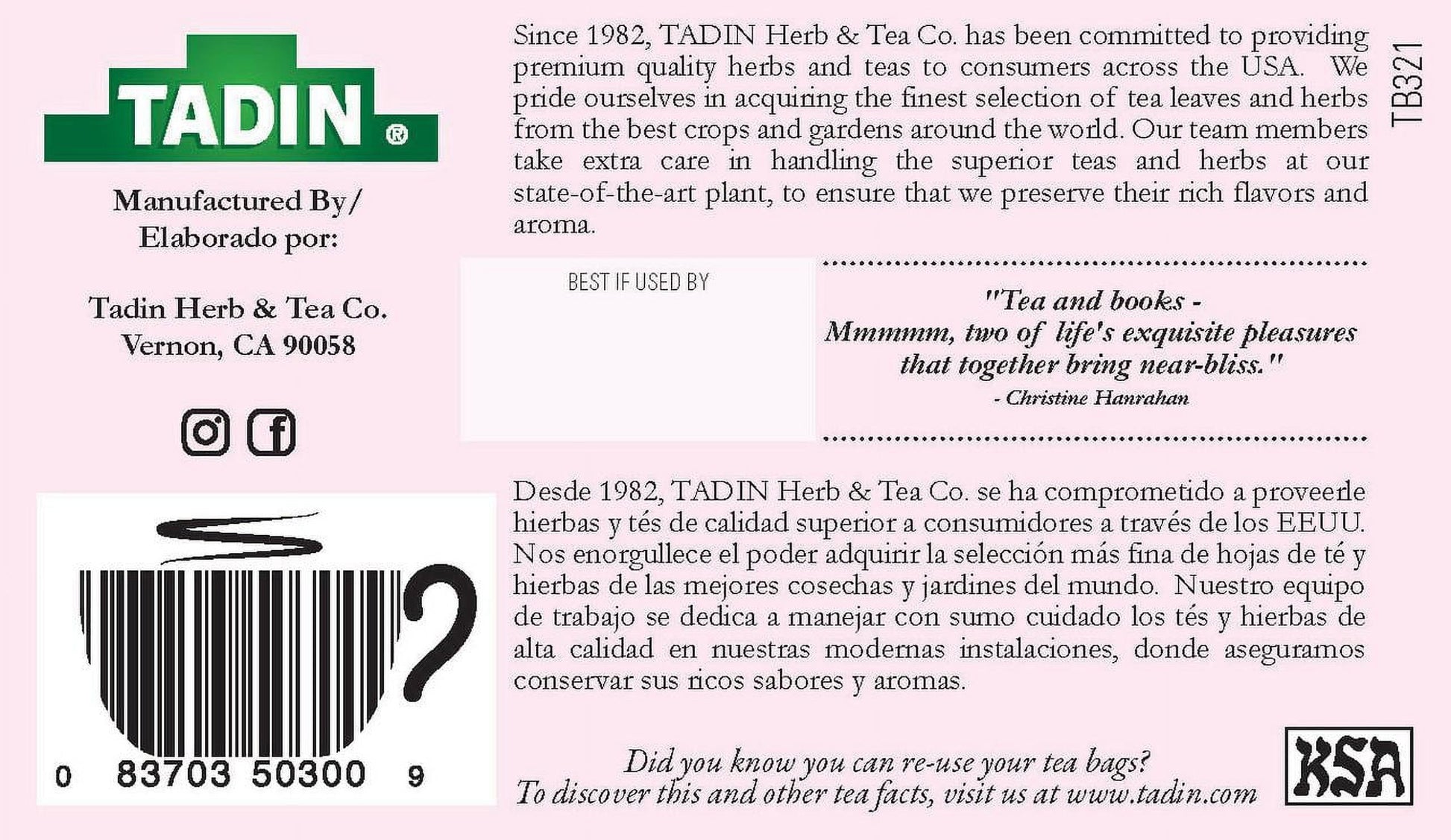 (2 Pack)  Seven Blossoms Tea, Herbal Tea, Caffeine-Free Tea, Herbal Tea Bags, 24 Count, Pack of 1