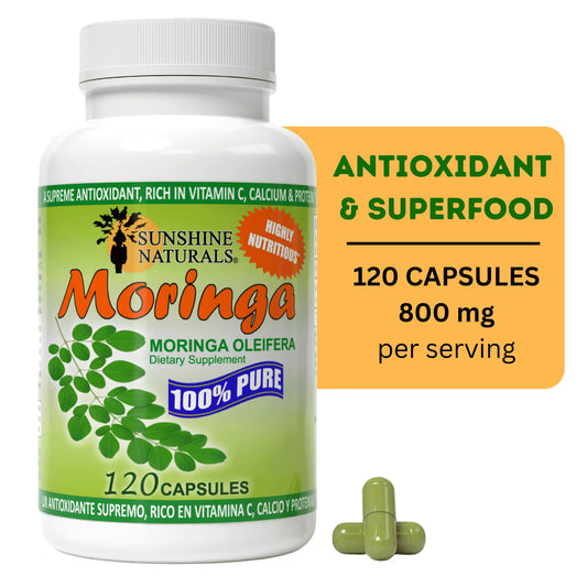 Pure Moringa Leaf Capsules, 120 Count