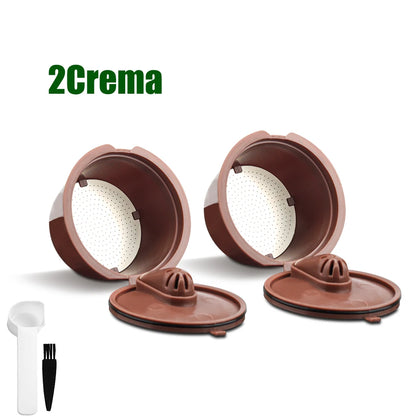 Icafilas Reutilizables Coffee Capsule for Nescafe Dolce Gusto Refill Crema Plastic Dolci Gusto Coffee Filter with Metal Mesh