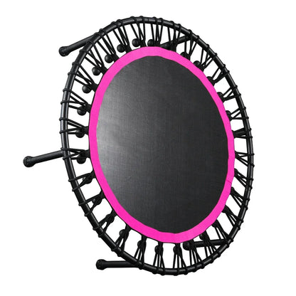 Indoor Elastic round Trampoline with Handle Fitness Gym Equipment Mini Trampoline Fitness Jumping