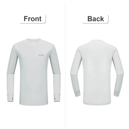 Men'S Rash Guards UPF 50+ Sun UV Protection Clothing Mens Workout Shirts Fishing Long Sleeve Swimwear Rashguard UV Athletic Mens Workout Tops Activewear Quick Dry T-Shirt Gray XL