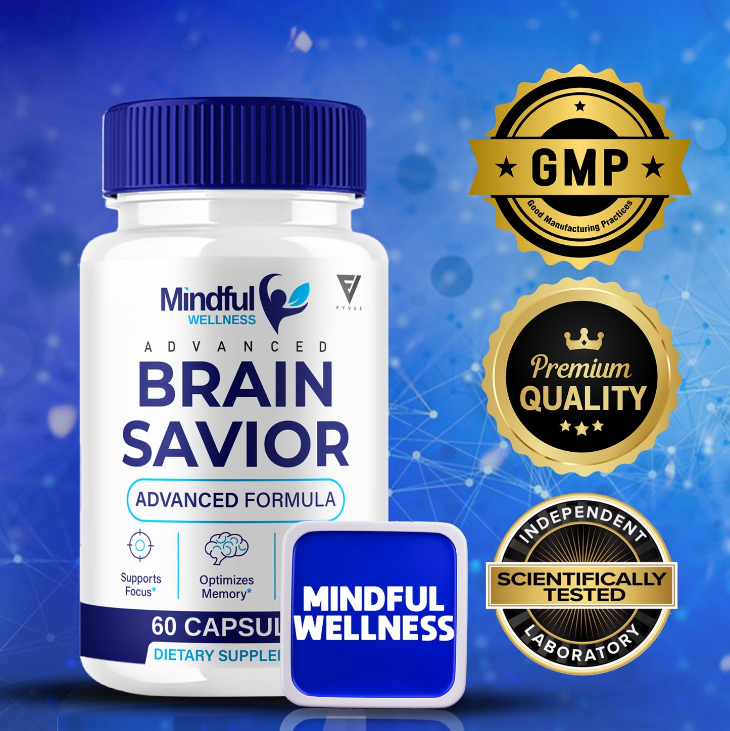 Mindfull Wellness Brain Savior Mindful Wellness Pills (60 Capsules)
