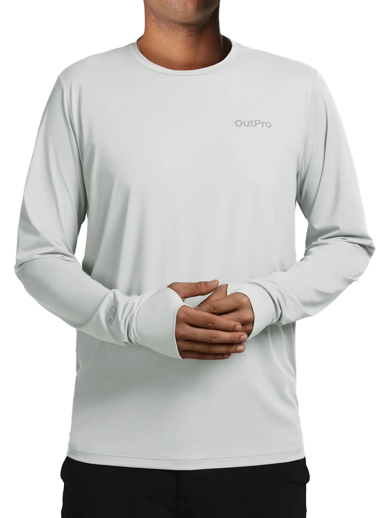 Men'S Rash Guards UPF 50+ Sun UV Protection Clothing Mens Workout Shirts Fishing Long Sleeve Swimwear Rashguard UV Athletic Mens Workout Tops Activewear Quick Dry T-Shirt Gray XL